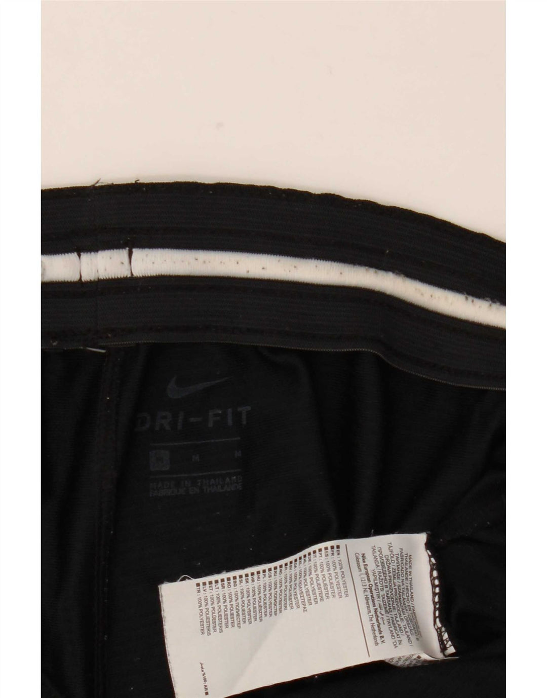 Nike Mens Dri Fit Graphic Sport Shorts Medium Black Polyester