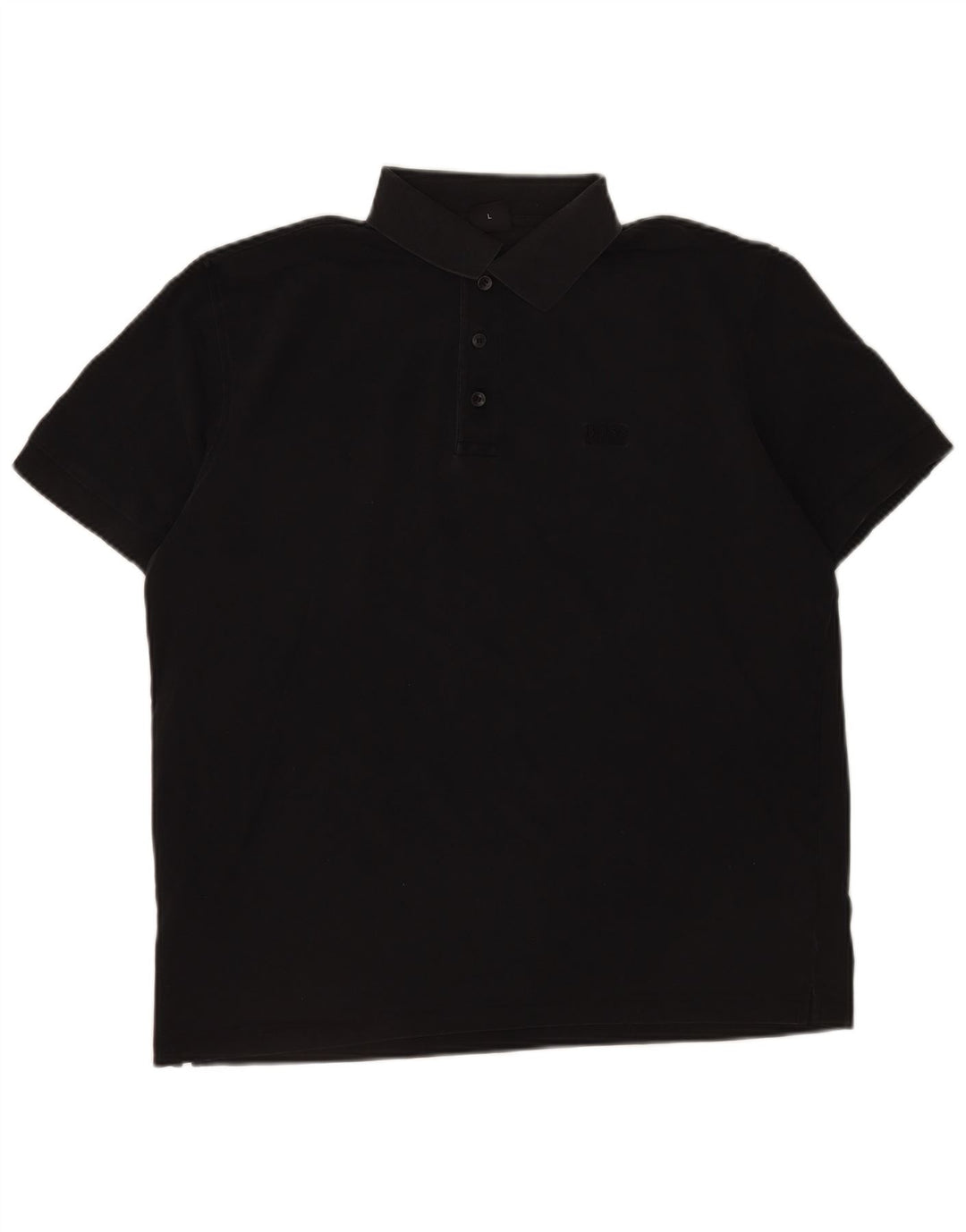Hugo Boss Mens Polo Shirt Large Black Cotton