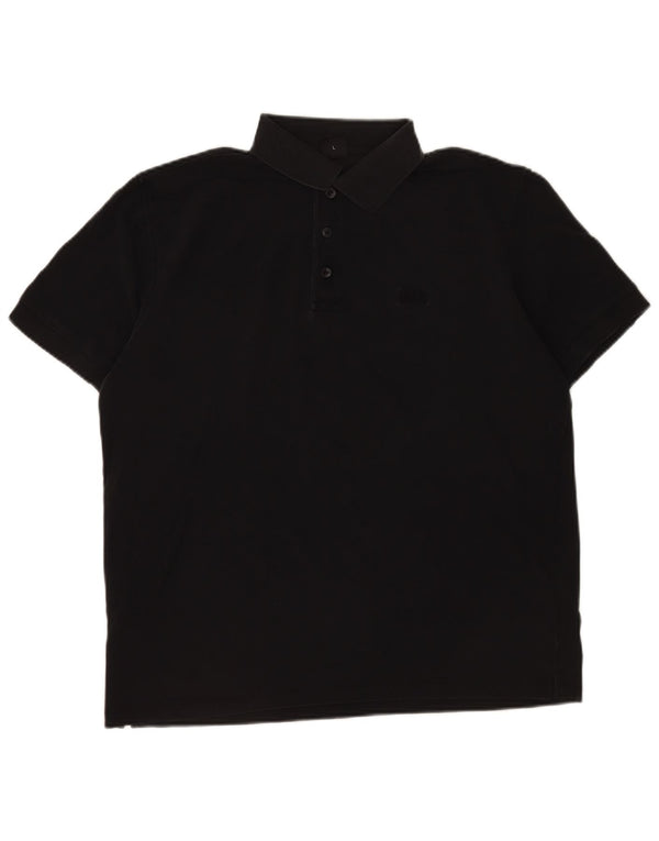 Hugo Boss Mens Polo Shirt Large Black Cotton