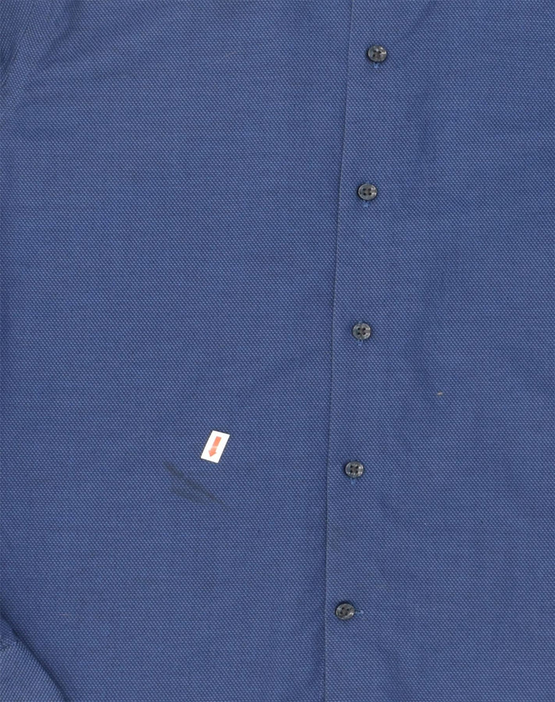 MICHAEL KORS Mens Regular Fit Shirt Size 15 1/2 Medium Blue Cotton | Vintage Michael Kors | Thrift | Second-Hand Michael Kors | Used Clothing | Messina Hembry 