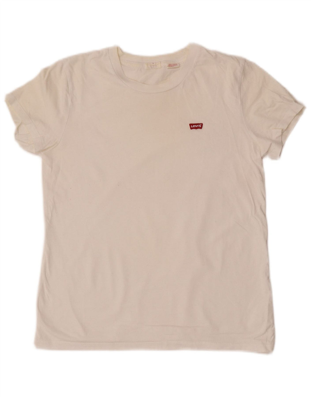 Levi's Womens Graphic T-Shirt Top UK 10 Small White