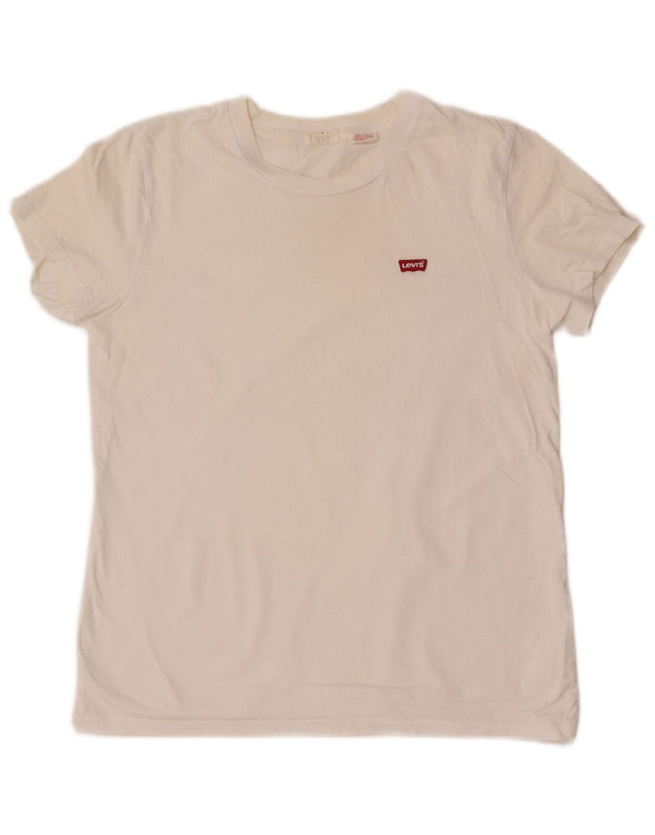 Levi's Womens Graphic T-Shirt Top UK 10 Small White