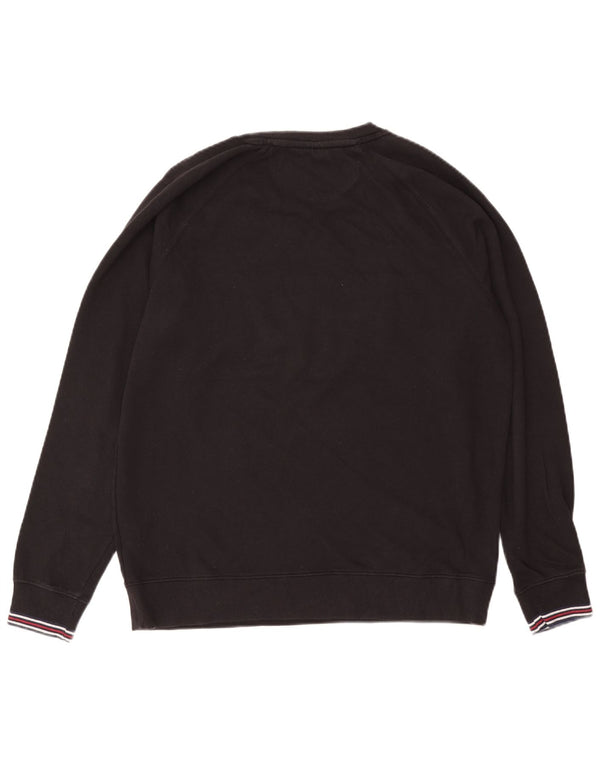 Fila Mens Graphic Sweatshirt Jumper Large Black Cotton