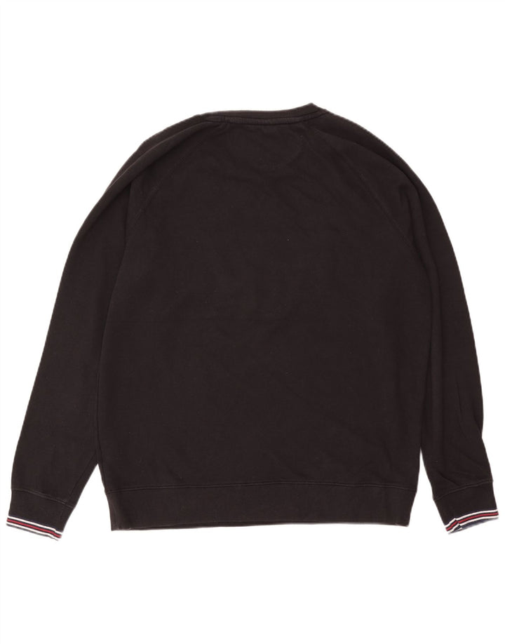 Fila Mens Graphic Sweatshirt Jumper Large Black Cotton
