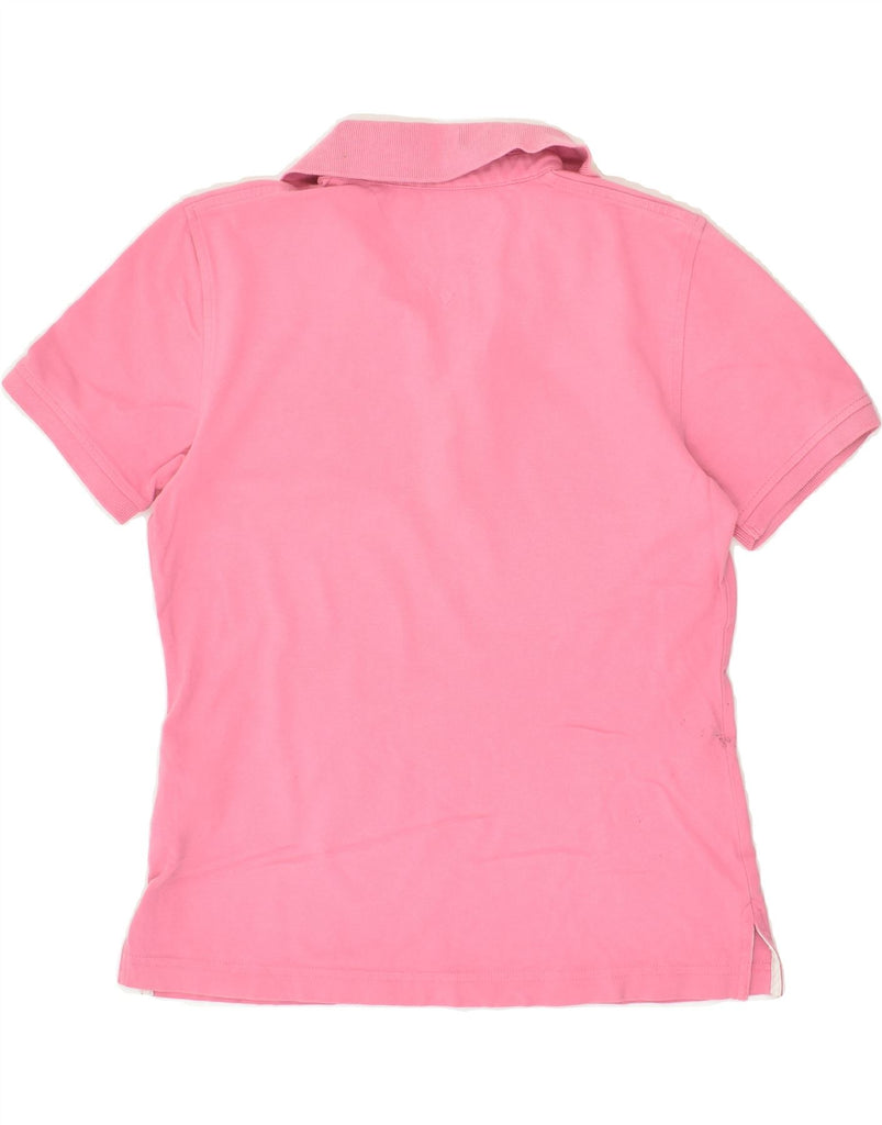 TOMMY HILFIGER Womens Polo Shirt UK 10 Small Pink Cotton | Vintage Tommy Hilfiger | Thrift | Second-Hand Tommy Hilfiger | Used Clothing | Messina Hembry 