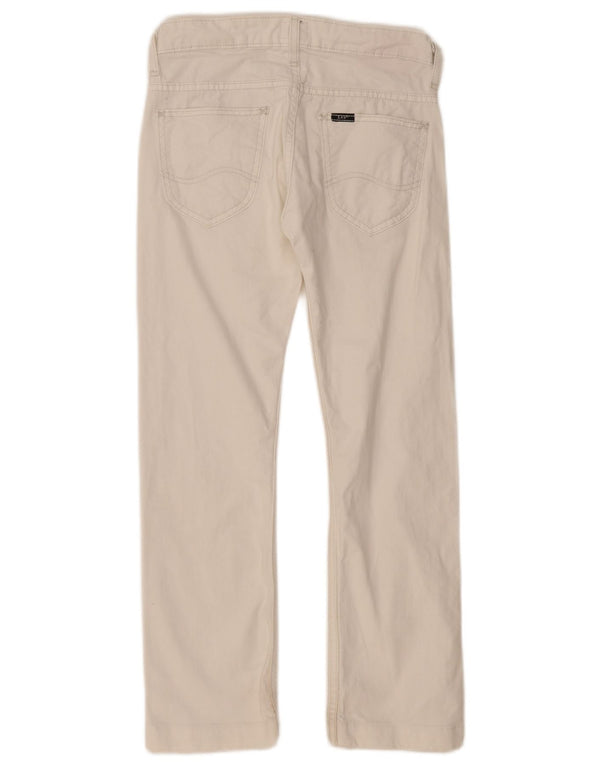 Lee Girls Perry Straight Jeans 11-12 Years W26 L26 White Cotton