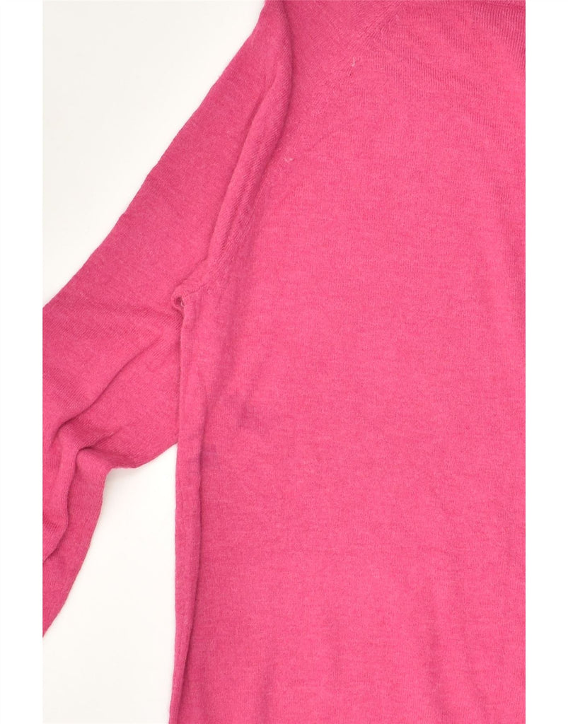 MOSSIMO Womens Boat Neck Jumper Sweater UK 12 Medium Pink Cotton | Vintage Mossimo | Thrift | Second-Hand Mossimo | Used Clothing | Messina Hembry 