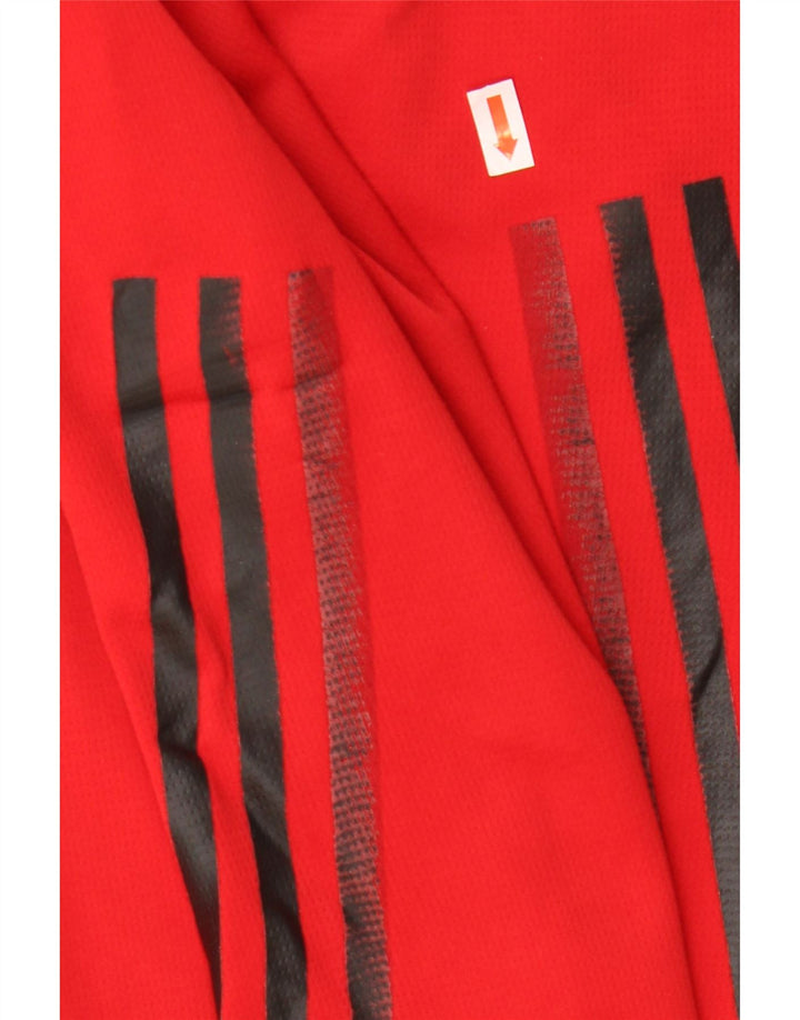 Adidas Mens Aeroready Sport Shorts Large Red Polyester