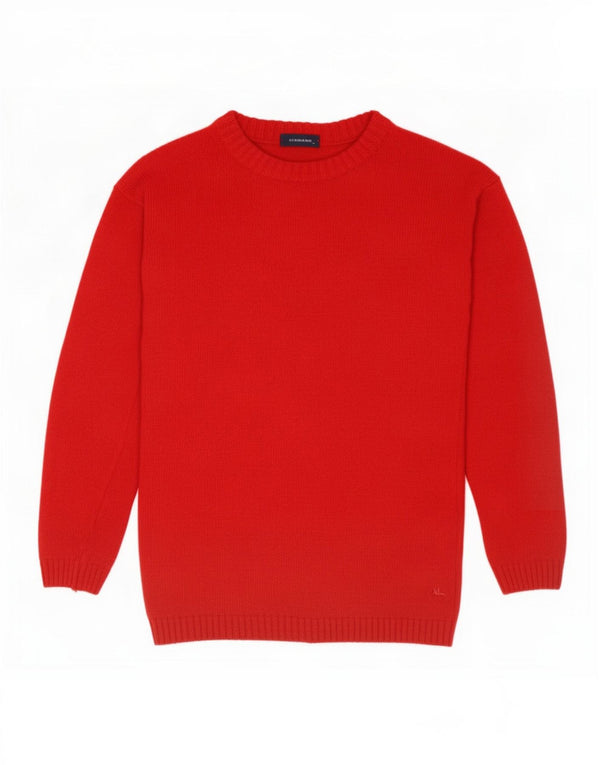 Burberry Boys Boat Neck Jumper Sweater 13-14 Years Red