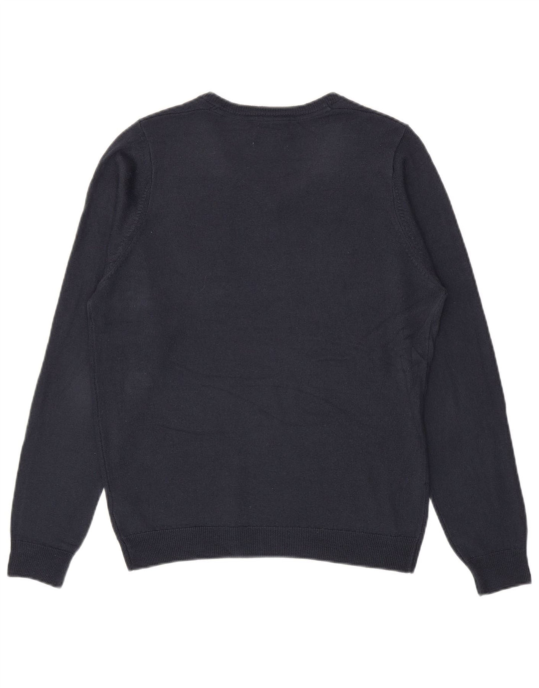 Marks & Spencer Mens V-Neck Jumper Sweater Medium Navy Blue Acrylic