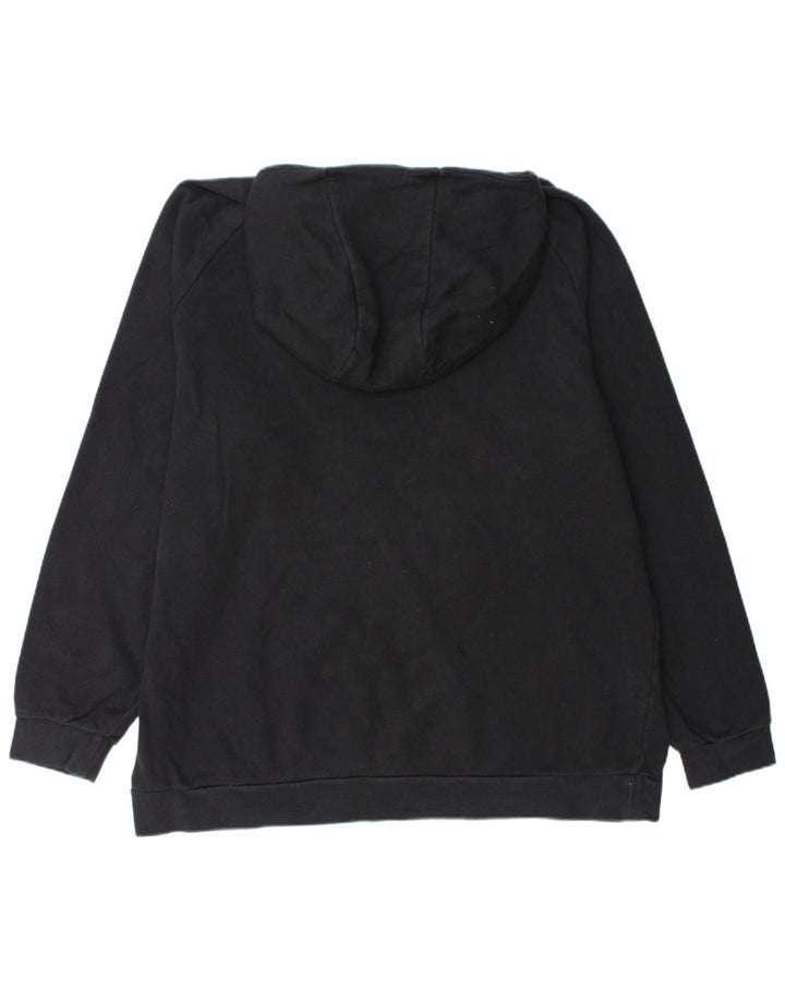 JORDAN Mens Graphic Hoodie Jumper 2XL Black Cotton