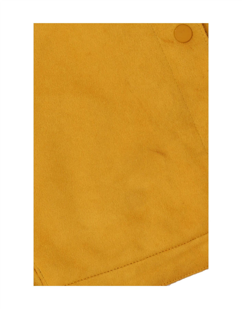 ZARA Womens Crop Bomber Jacket UK 14 Medium Yellow Polyester Vintage Zara and Second-Hand Zara from Messina Hembry 