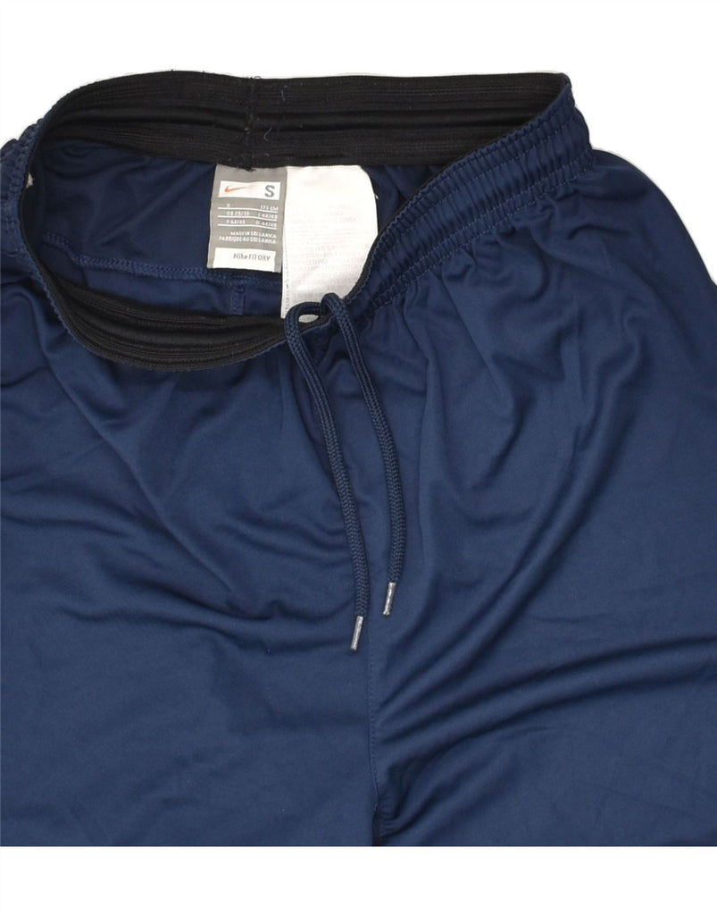 NIKE Mens Fit Dry Sport Shorts Small Navy Blue Polyester | Vintage Nike | Thrift | Second-Hand Nike | Used Clothing | Messina Hembry 