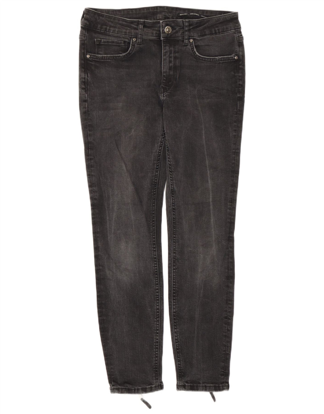 Zara Womens Skinny Jeans EU 40 Medium W30 L26 Grey Cotton