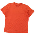 NIKE Mens Dri Fit T-Shirt Top XL Orange Polyester