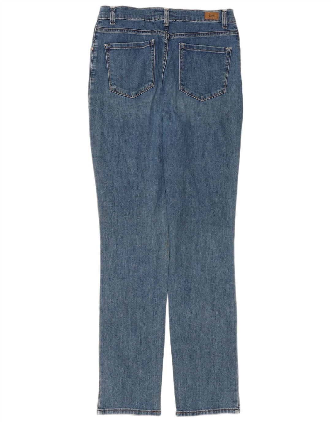 Lee Womens Classic Fit Straight Jeans US 8 Medium W28 L32 Blue Cotton