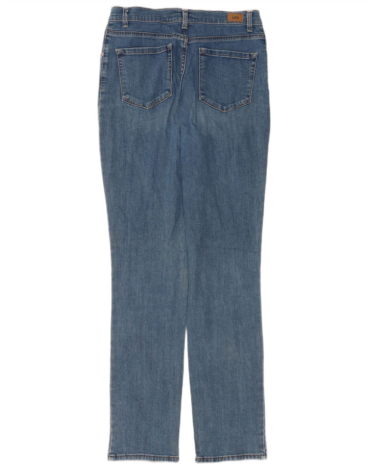 Lee Womens Classic Fit Straight Jeans US 8 Medium W28 L32 Blue Cotton