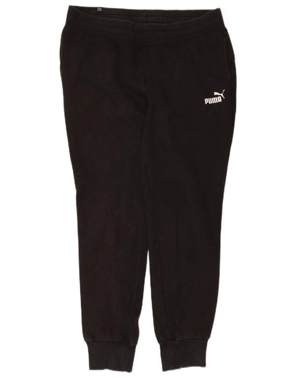 Puma Womens Tracksuit Trousers Joggers UK 14 Large Black Polyester