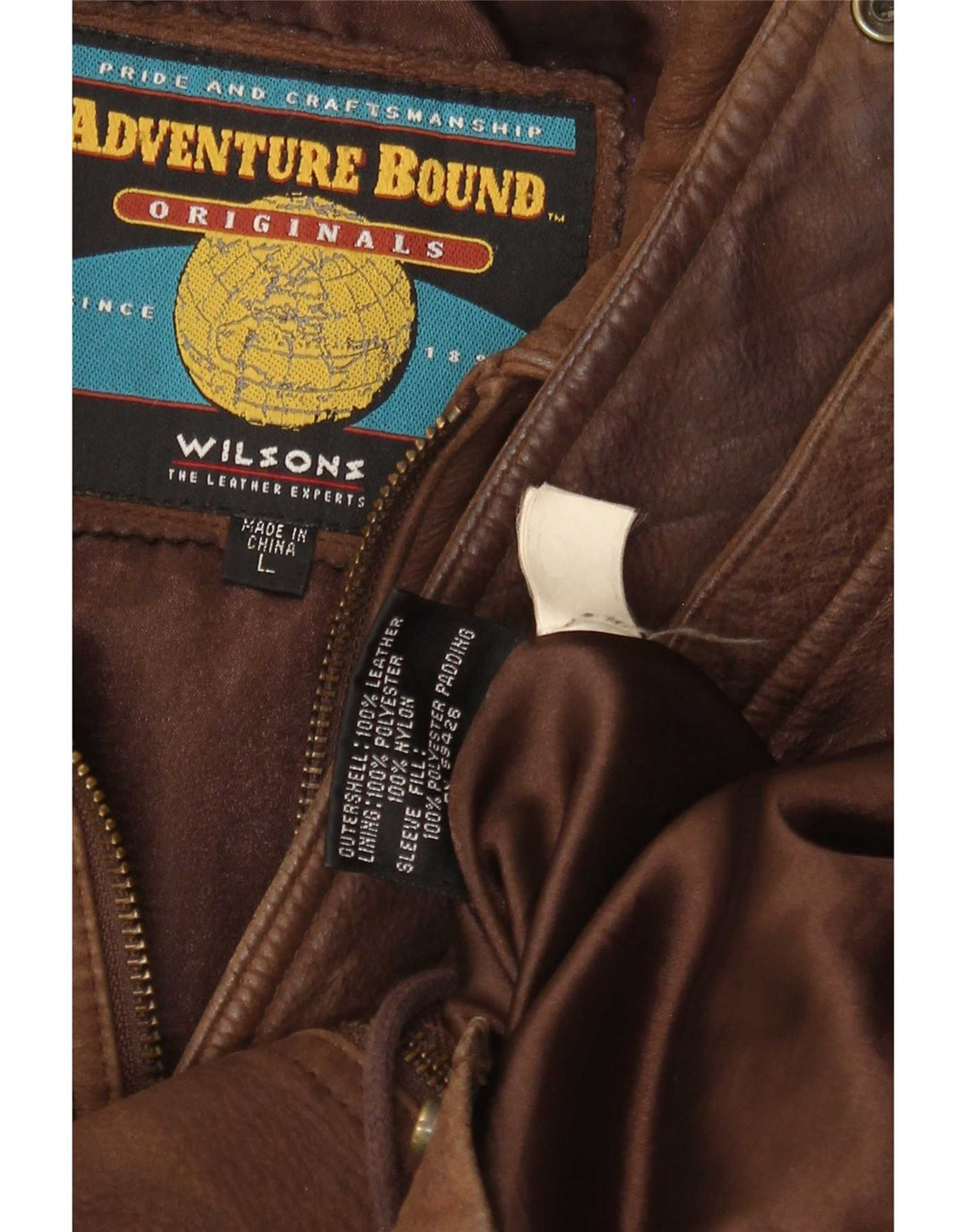 Wilsons Mens Leather Coat UK 40 Large Brown
