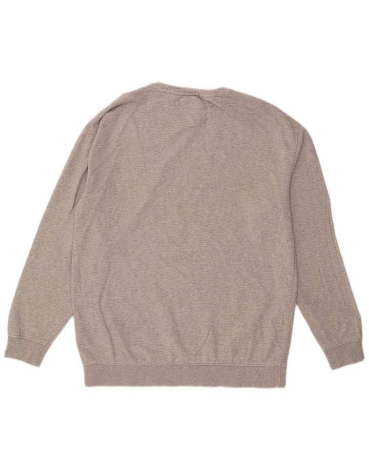 Tommy Hilfiger Mens Relaxed Fit Sweatshirt Jumper Medium Grey Cotton