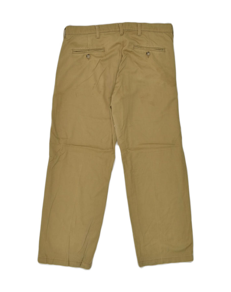 LEE Mens Straight Chino Trousers W34 L30 Khaki Cotton | Vintage Lee | Thrift | Second-Hand Lee | Used Clothing | Messina Hembry 