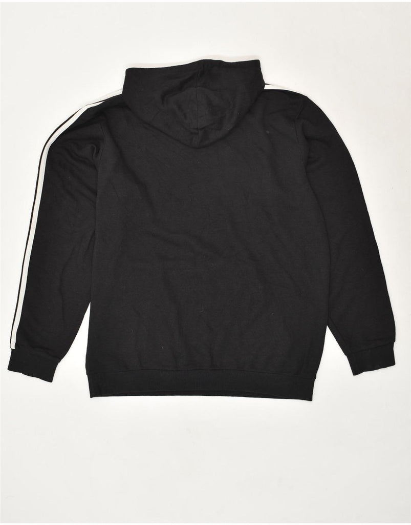 ADIDAS Mens Hoodie Jumper XL Black Cotton | Vintage Adidas | Thrift | Second-Hand Adidas | Used Clothing | Messina Hembry 