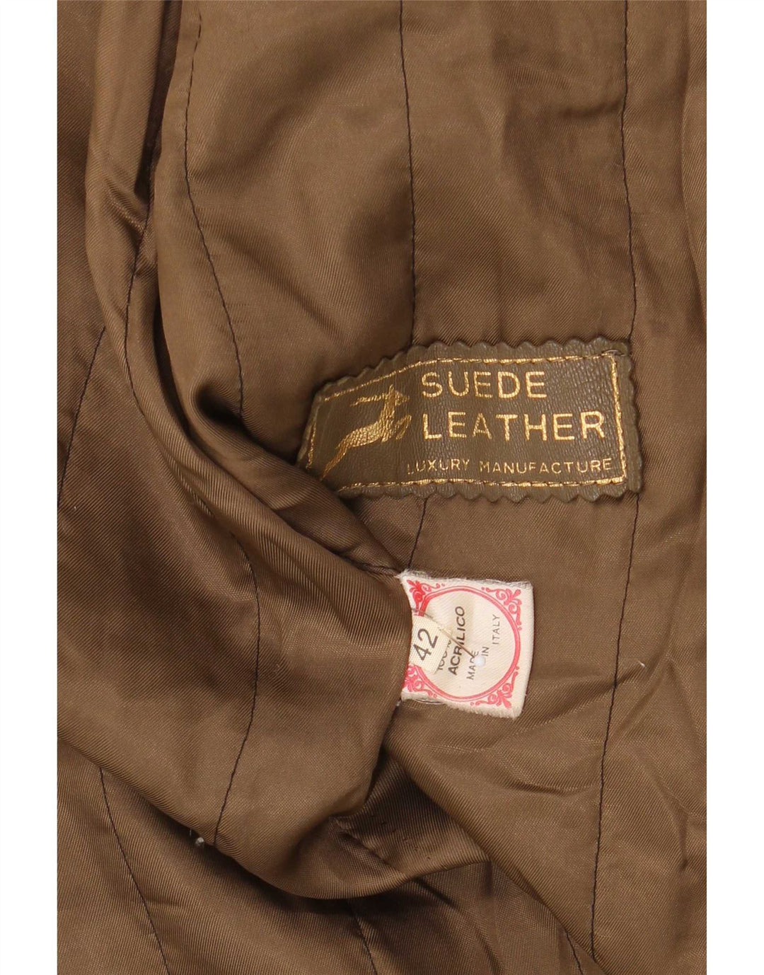 Vintage Womens Leather Jacket IT 42 Medium Brown