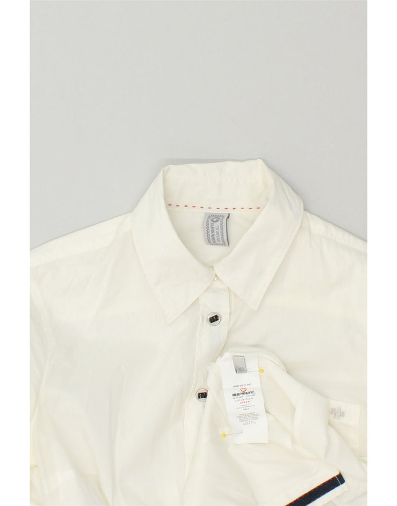 MURPHY & NYE Womens Shirt UK 6 XS White Cotton | Vintage Murphy & Nye | Thrift | Second-Hand Murphy & Nye | Used Clothing | Messina Hembry 