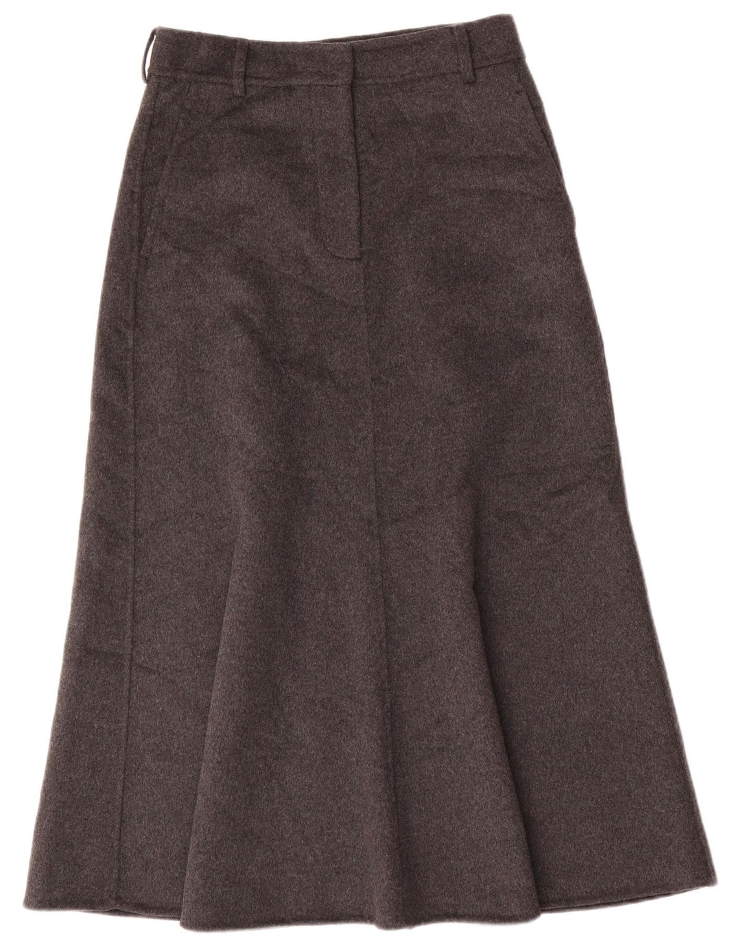 Zara Womens Maxi A-Line Skirt Small W28 Grey Wool