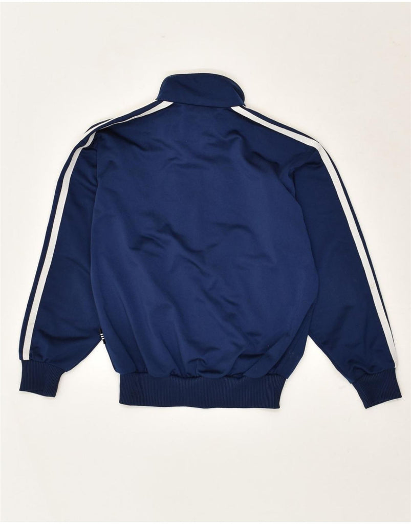 ADIDAS Boys Graphic Tracksuit Top Jacket 7-8 Years Navy Blue Polyester | Vintage Adidas | Thrift | Second-Hand Adidas | Used Clothing | Messina Hembry 