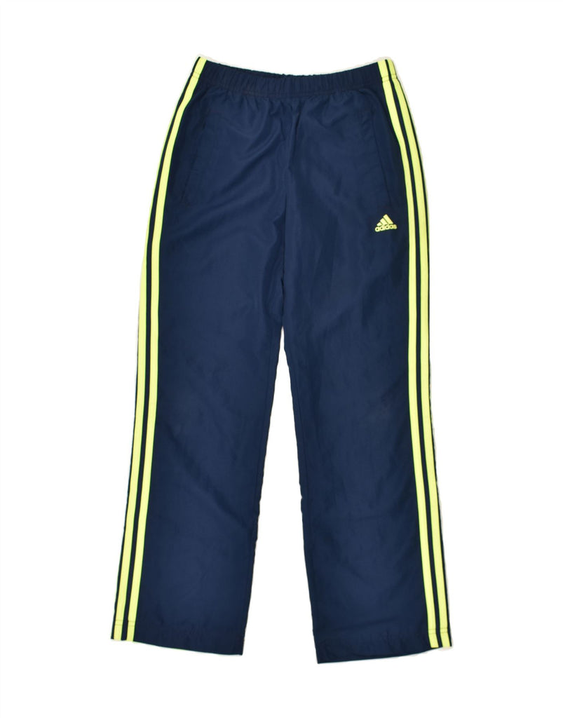 ADIDAS Boys Tracksuit Trousers 11-12 Years Navy Blue Polyester | Vintage Adidas | Thrift | Second-Hand Adidas | Used Clothing | Messina Hembry 