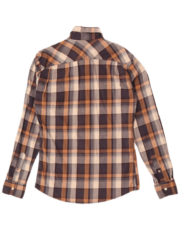 Wrangler Mens Flannel Shirt Small Multicoloured Check Cotton