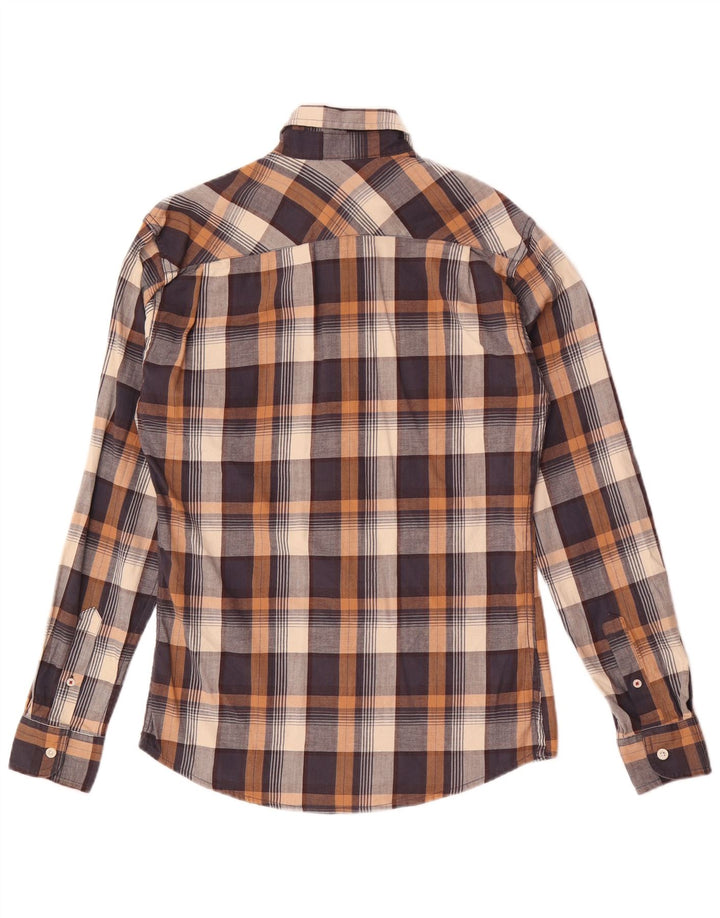 Wrangler Mens Flannel Shirt Small Multicoloured Check Cotton