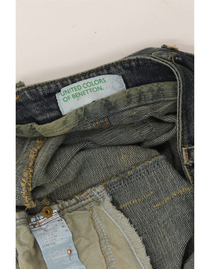 BENETTON Womens Straight Jeans IT 42 Medium W28 L28 Blue Cotton Vintage Benetton and Second-Hand Benetton from Messina Hembry 