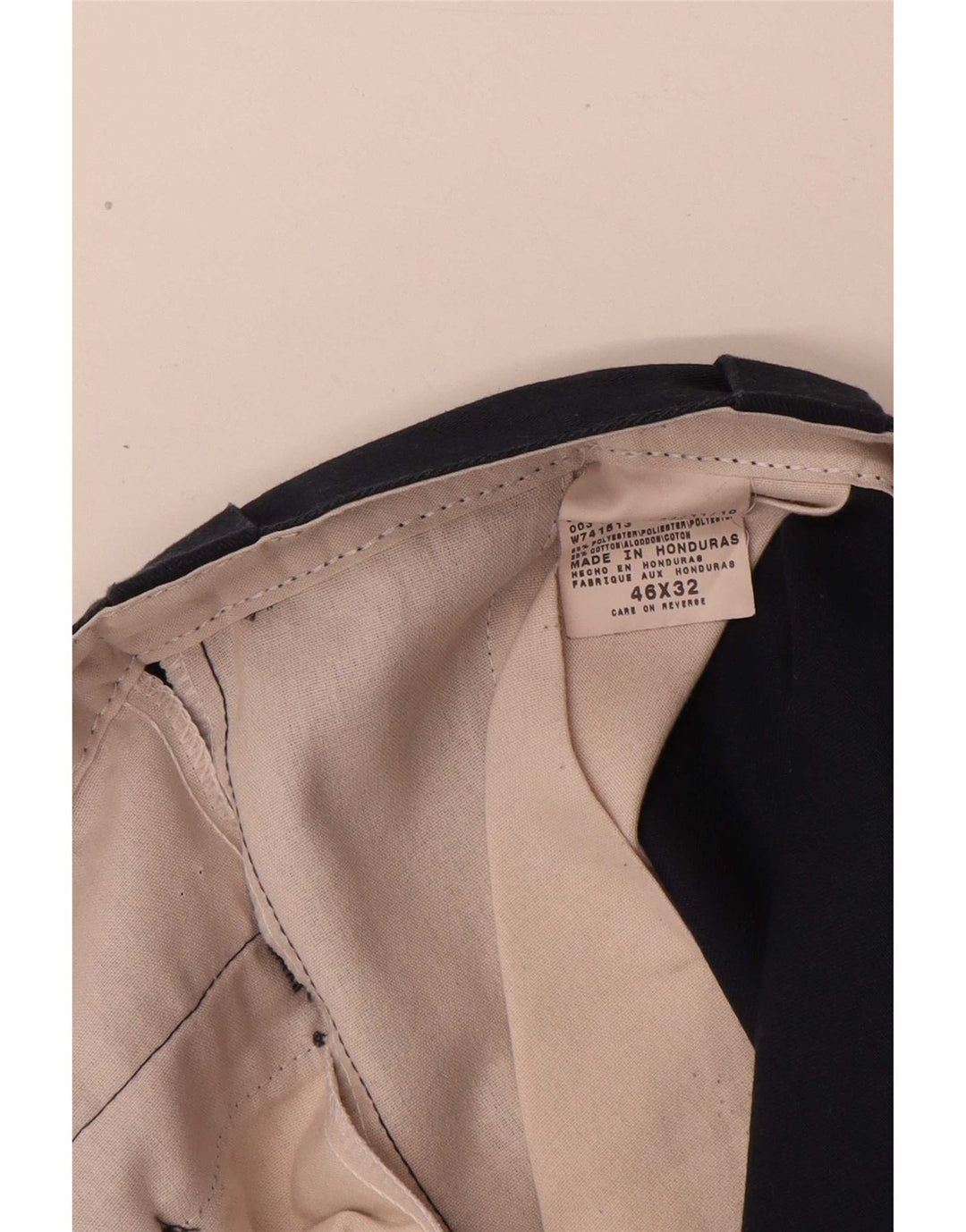 Dickies Mens 874 Straight Chino Trousers W46 L32 Navy Blue Polyester