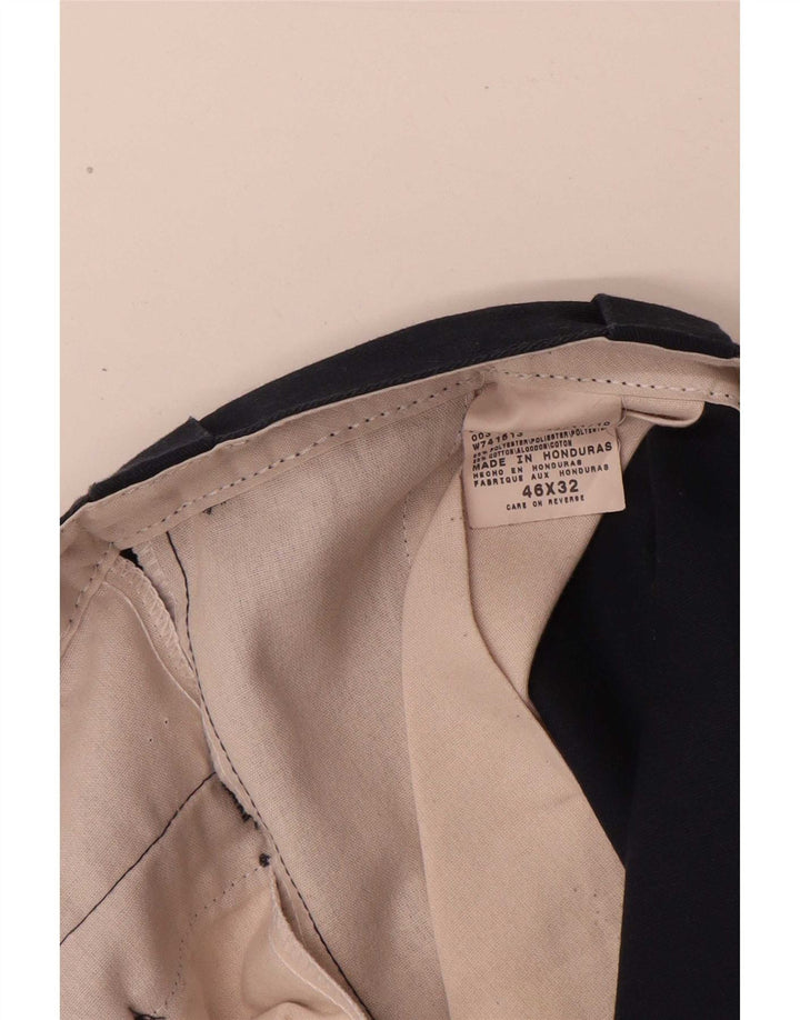 Dickies Mens 874 Straight Chino Trousers W46 L32 Navy Blue Polyester