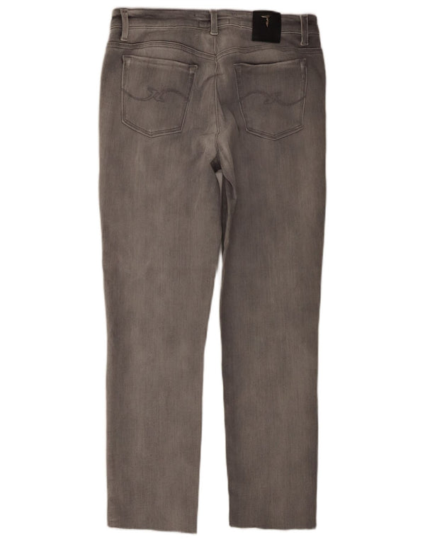 TRUSSARDI Womens Straight Jeans W27 L25  Grey Cotton