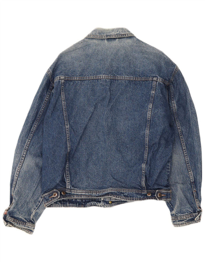 Pioneer Mens Denim Jacket UK 38 Medium Blue