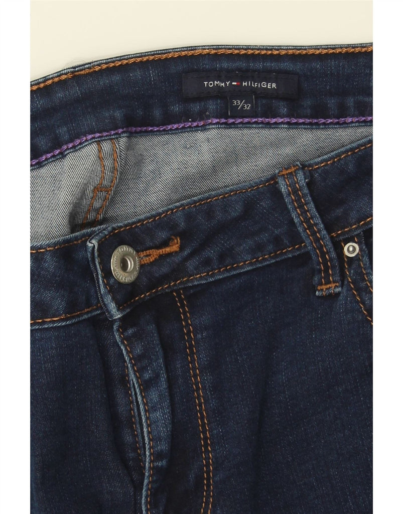 TOMMY HILFIGER Mens Slim Jeans W33 L32 Navy Blue Cotton Vintage Tommy Hilfiger and Second-Hand Tommy Hilfiger from Messina Hembry 