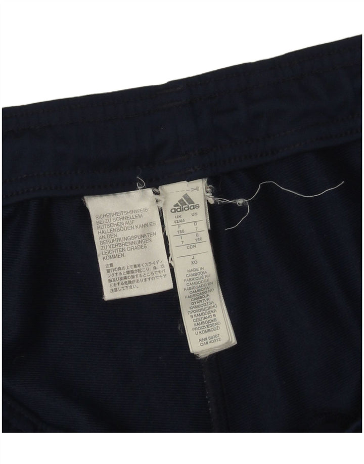 Adidas Mens Tracksuit Trousers UK 42/44 Large  Navy Blue Polyester