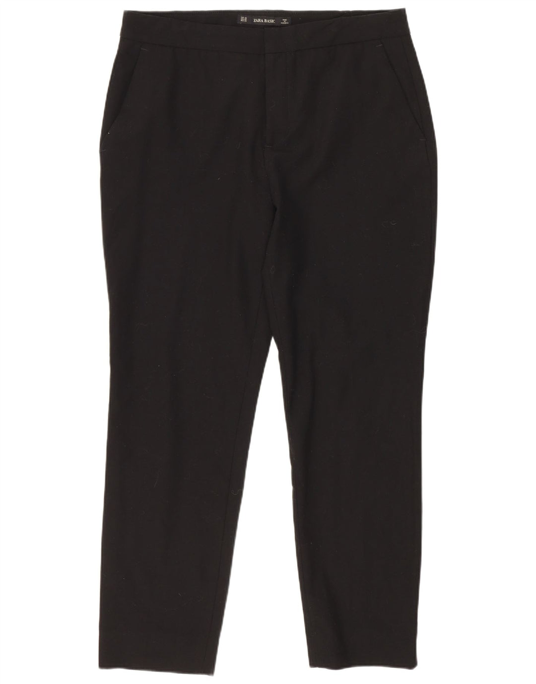 Zara Womens Slim Suit Trousers EU 38 Small W28 L26 Black