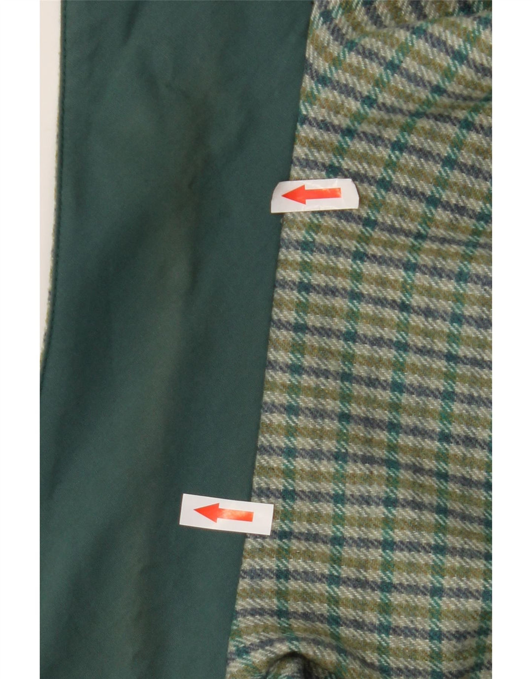 Vintage Womens Overcoat IT 55 2XL Green Polyester
