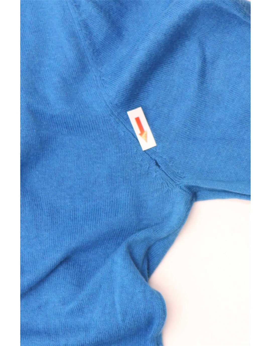 Crew Clothing Mens V-Neck Jumper Sweater Small Blue Cotton