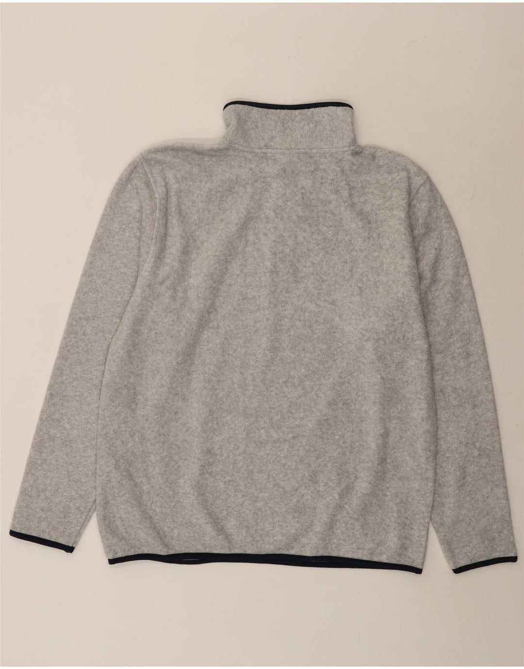 Asics Mens Zip Neck Fleece Jumper XL Grey Polyester