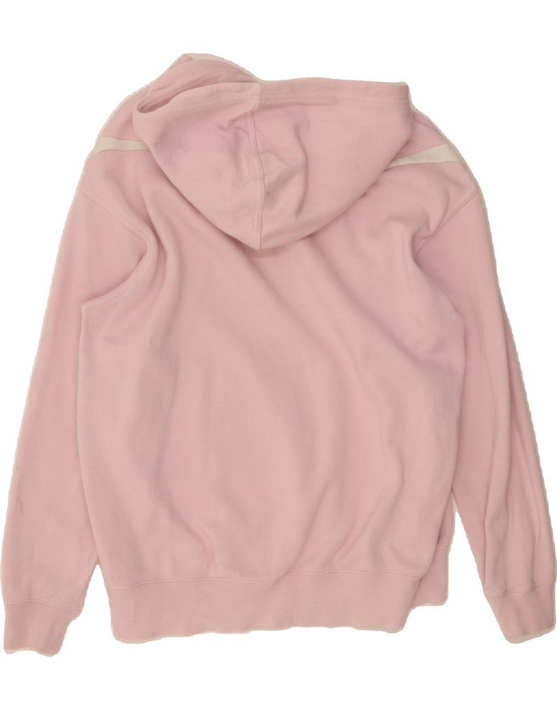 NIKE Womens Oversized Graphic Hoodie Jumper UK 6 XS Pink Cotton Vintage Nike and Second-Hand Nike from Messina Hembry 