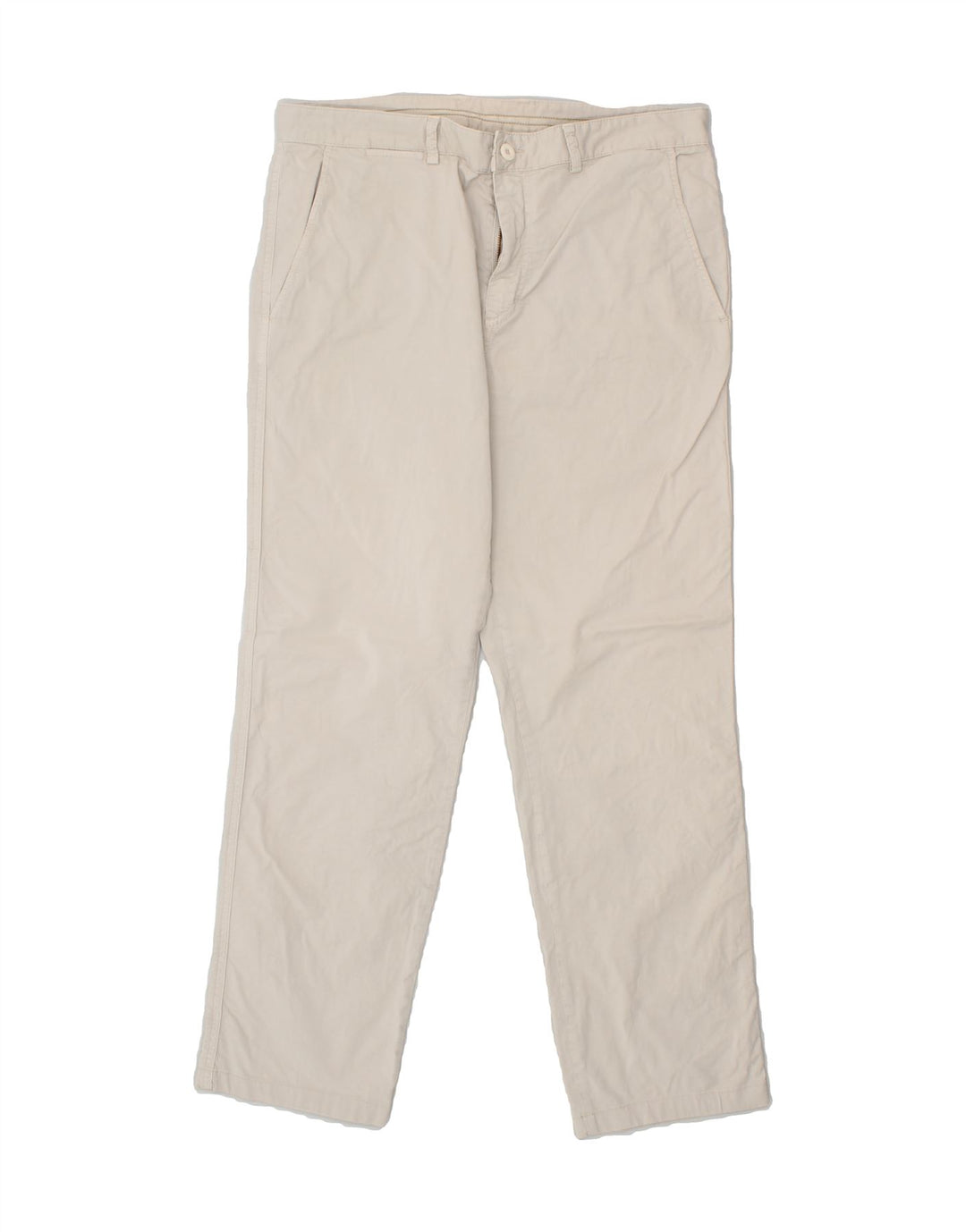 AVIREX Mens Straight Chino Trousers W36 L30 Beige Cotton | Vintage Avirex | Thrift | Second-Hand Avirex | Used Clothing | Messina Hembry 