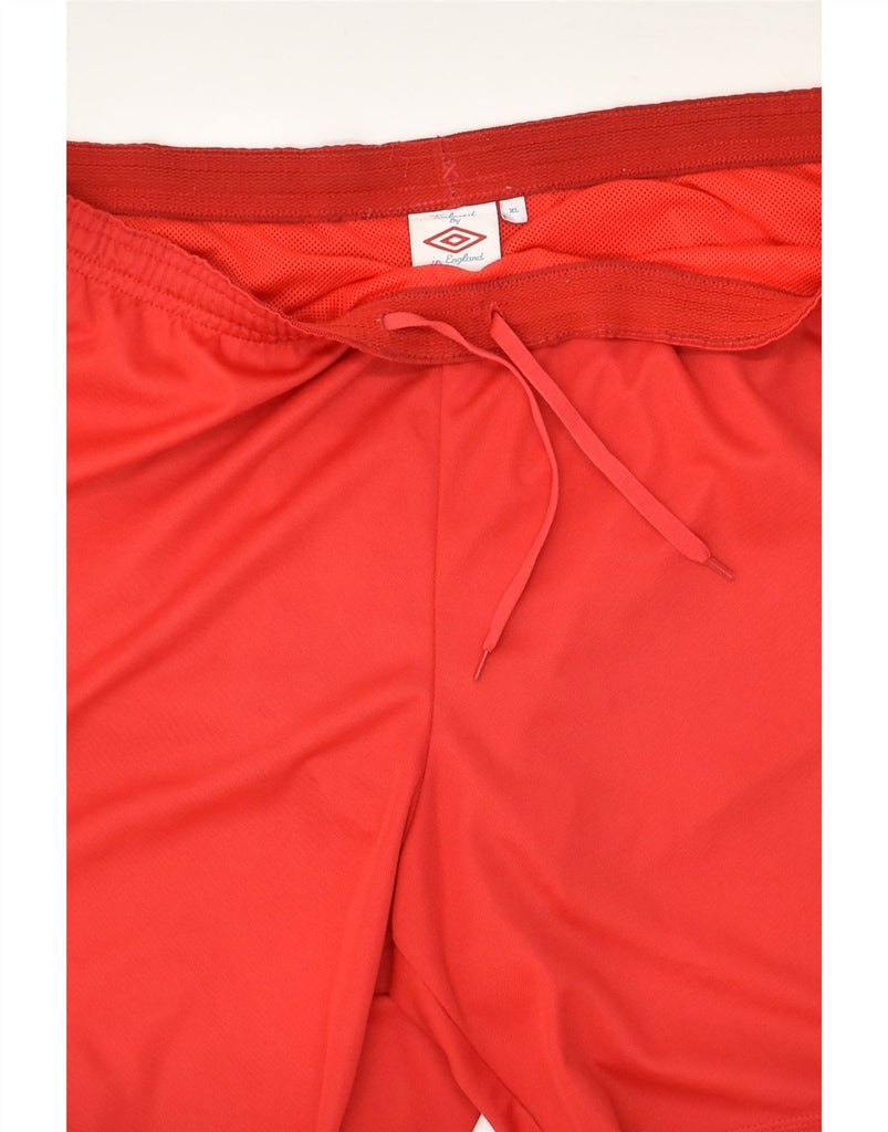 UMBRO Mens Sport Shorts XL Red Polyester | Vintage Umbro | Thrift | Second-Hand Umbro | Used Clothing | Messina Hembry 