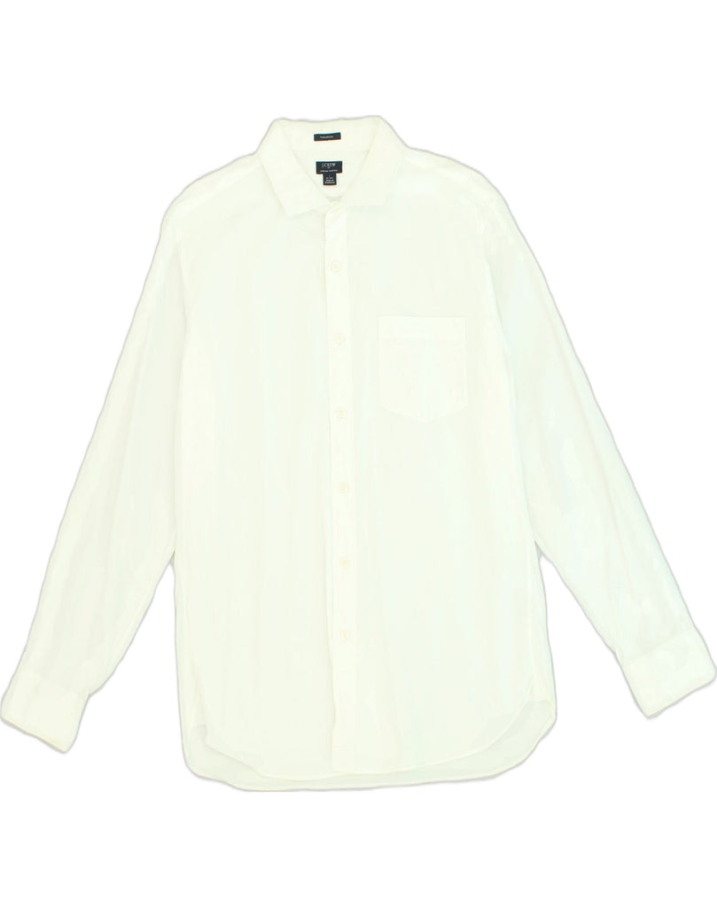 J. CREW Mens Thompson Shirt Size 16-16 1/2 Large White Cotton | Vintage J. Crew | Thrift | Second-Hand J. Crew | Used Clothing | Messina Hembry 