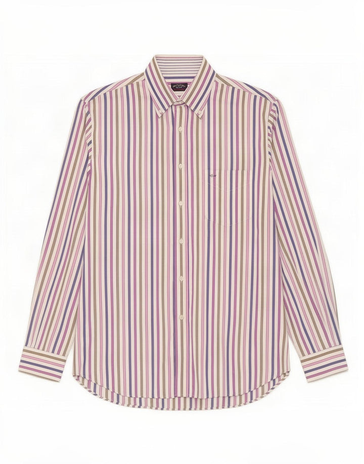 Paul & Shark Mens Shirt Size 42 Large Multicoloured Striped