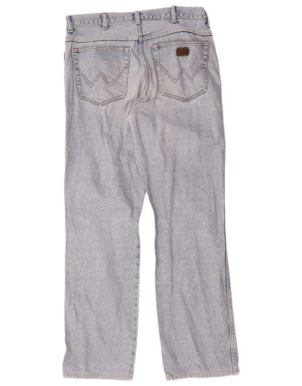 Wrangler Mens Monterey Straight Jeans W34 L31 Blue Cotton